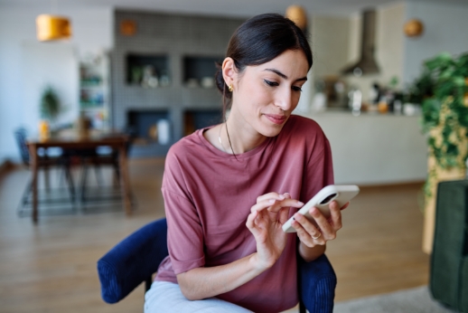 Family enjoying content on multiple devices
